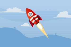 launchabusinesscartoonrocket